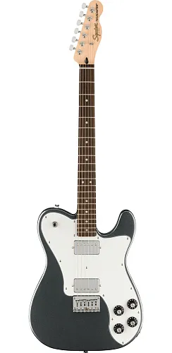 Fender Squier Affinity 2021 Telecaster Deluxe LRL Charcoal Frost Metallic Электрогитара.
