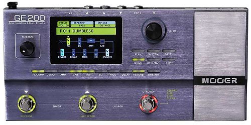 Mooer GE200 Гитарный процессор эффектов с педалью экспрессии.