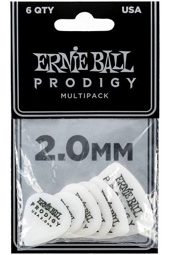 Ernie Ball 9343 Prodigy White Набор медиаторов.